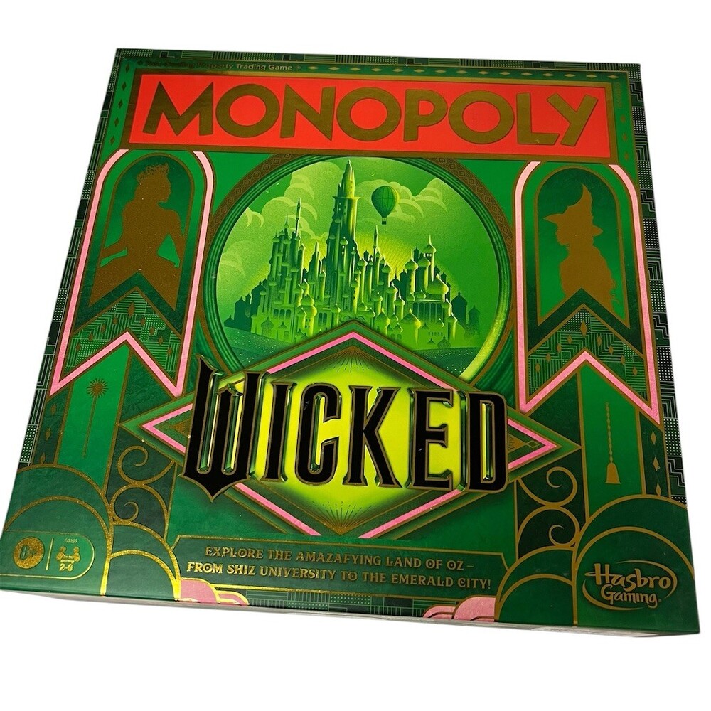 Monopoly Wicked Edition Board Game Hasbro Land of Oz Theme Collector